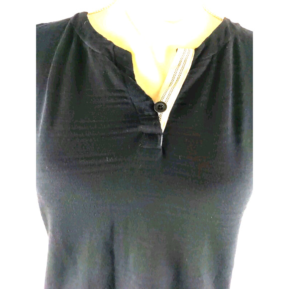 T By Talbot Women's Size S P Black Sleeveless Shirt - Picture 8 of 8